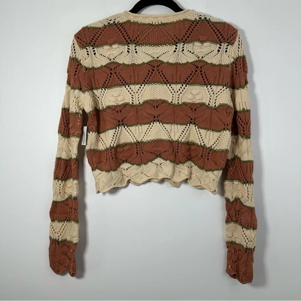 Tilly’s RSQ Women’s Striped Knit Cropped Sweater Size XS NWT - Image 6