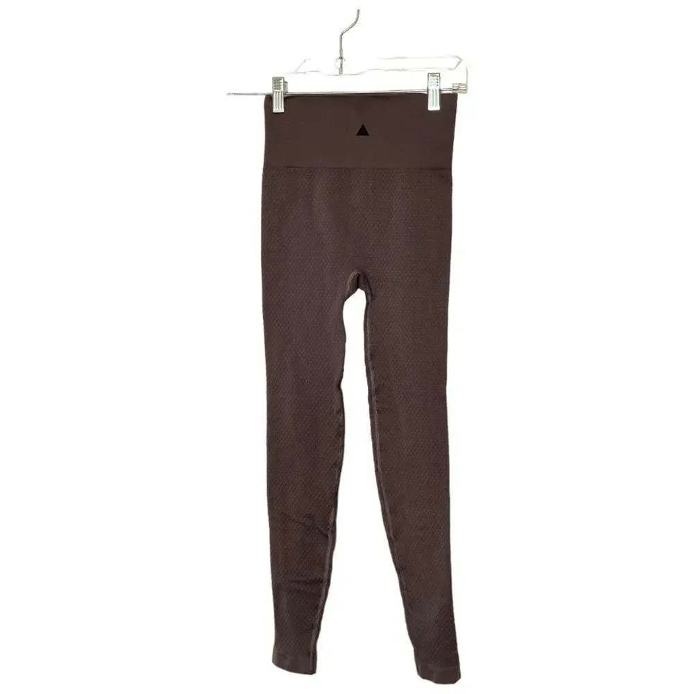 BALANCE ATHLETICA Ribbed Gray Leggings Size Small - Image 2