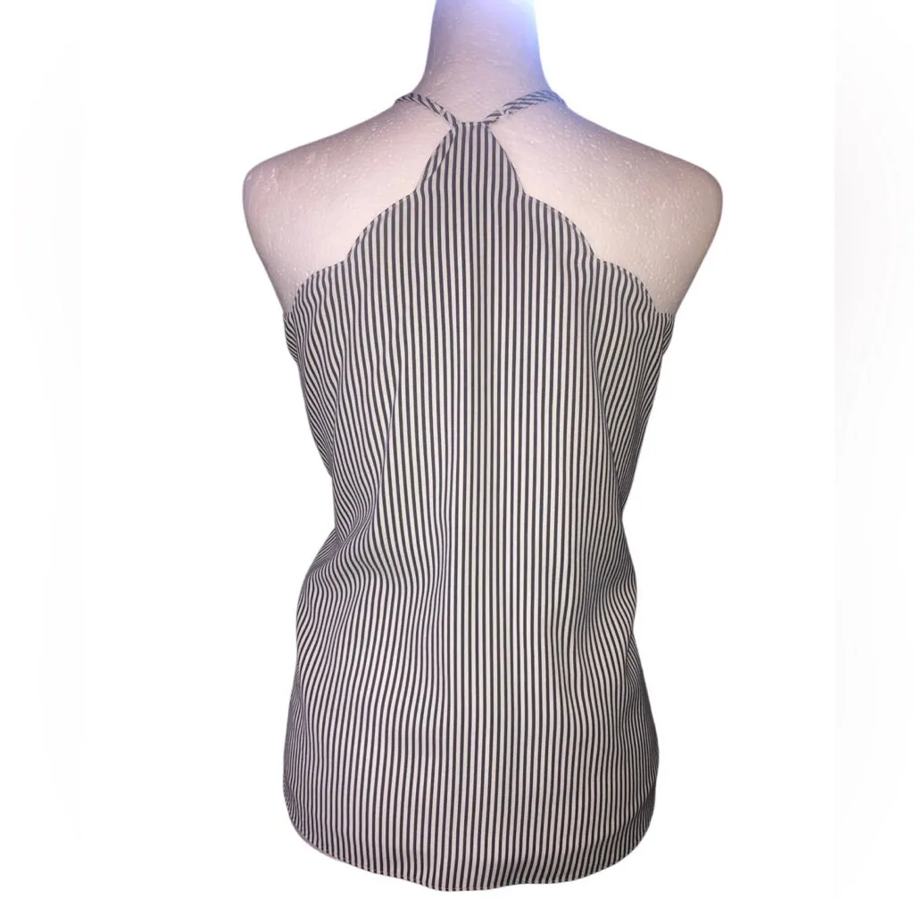 J.Crew Navy and White Striped Blouse - Image 2