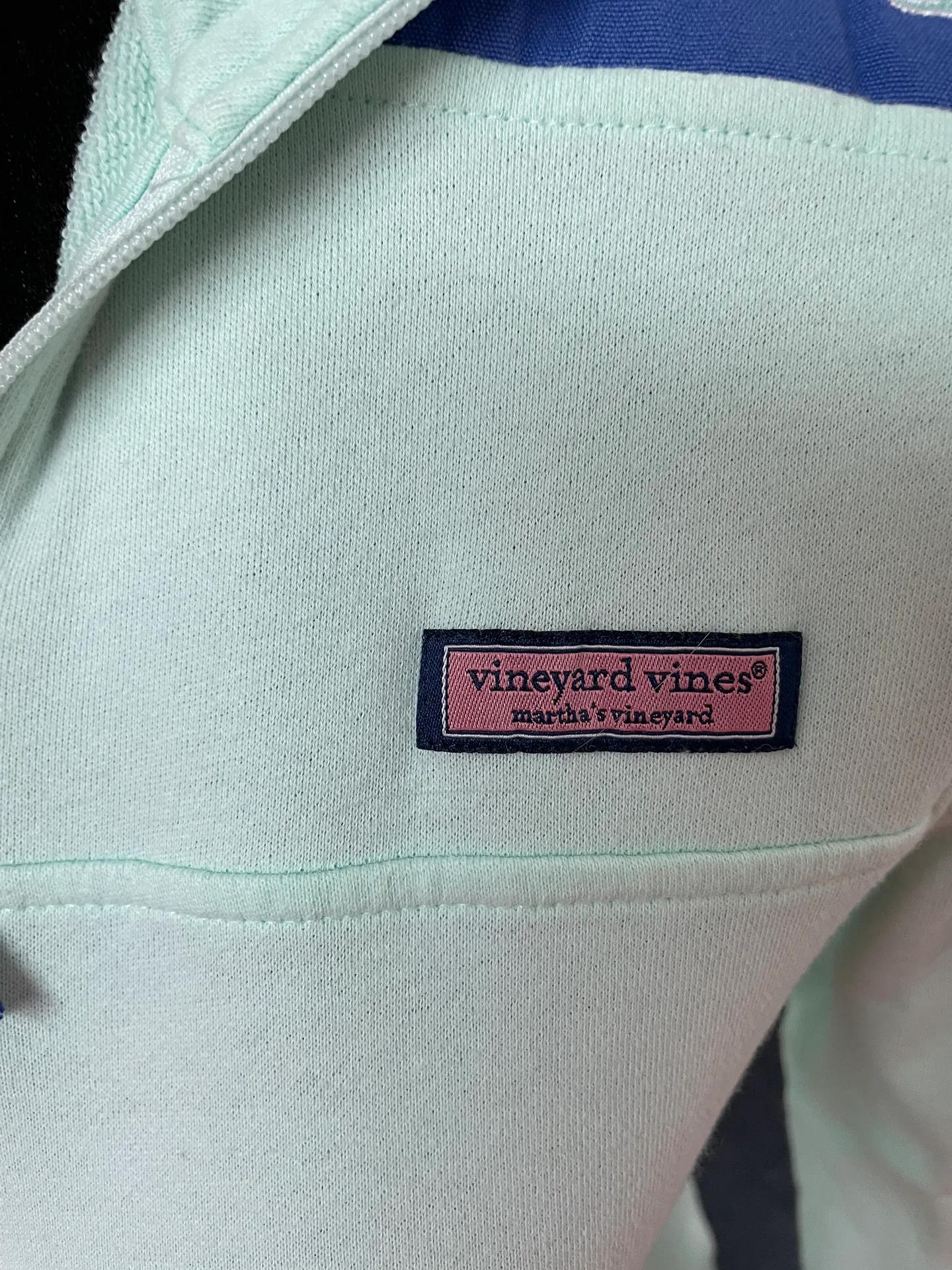 Vineyard Vines Martha’s Vineyard Mint Green Half Zip - Image 3