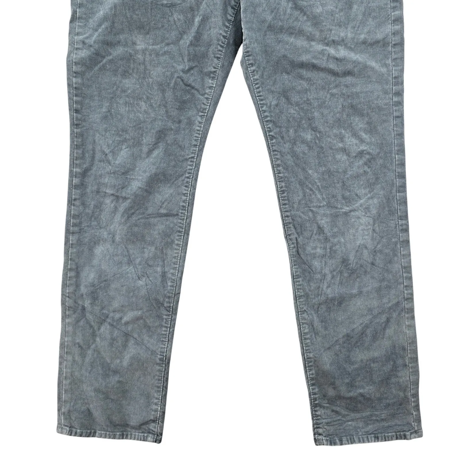 Blue Ribbed 90s Corduroy Y2K Vintage Boyfriend Slim Cotton Eddie Bauer Pants 12 - Image 4