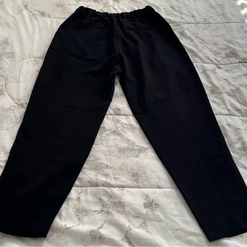 Nili Lotan Black elastic waist pull on slouchy Pants, size XS designer luxury - Image 11