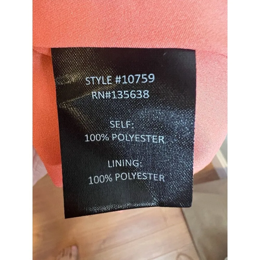 Hutch Lindie Geo Print Long Sleeve Wrap Dress Small Coral Lined NWT $297 - Image 9