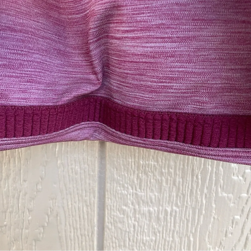 Nike Women’s Sports Bra Heathered Burgundy Light Padding Size XL - Image 7