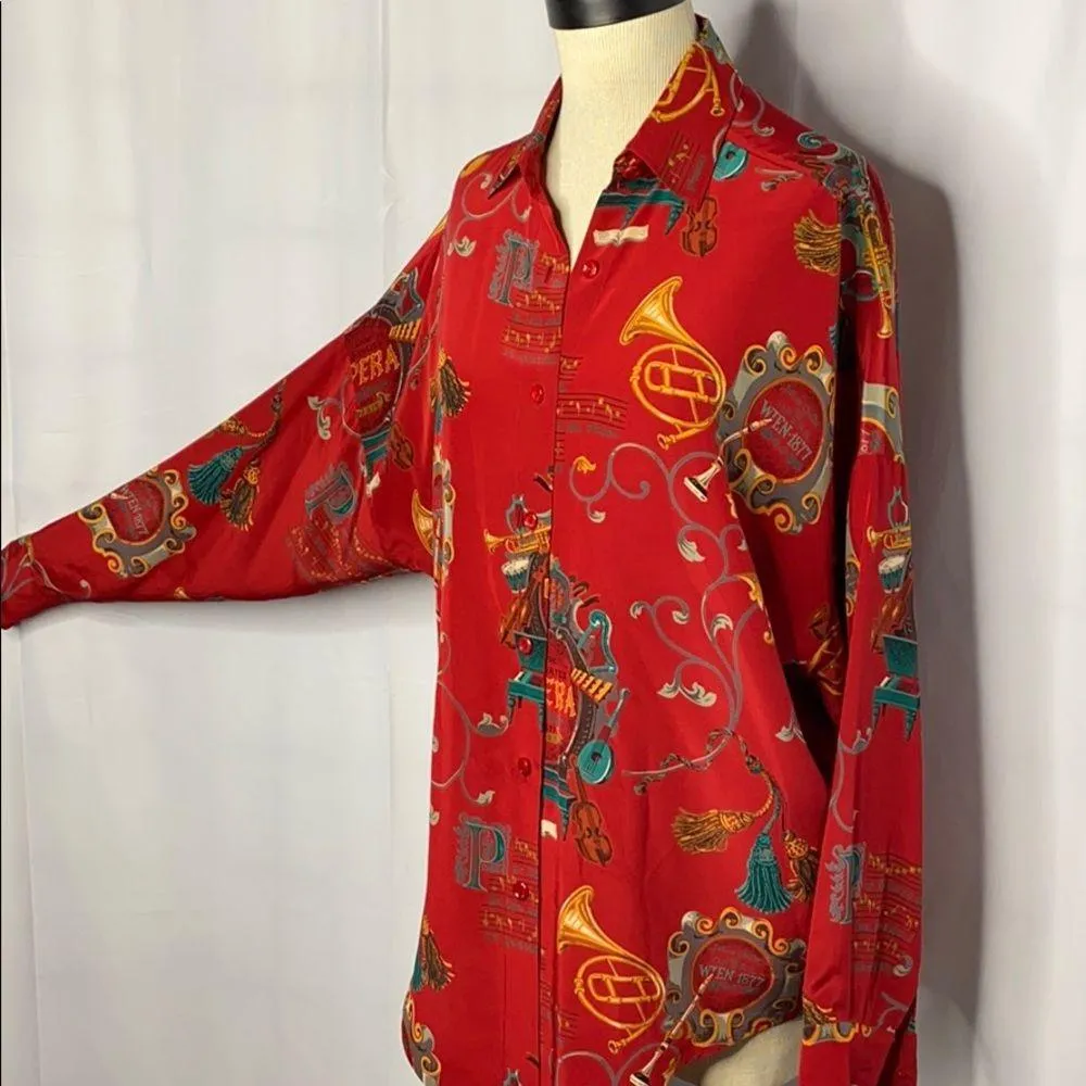 Vintage Linda Allard Ellen Tracy Blouse 6 - Image 3