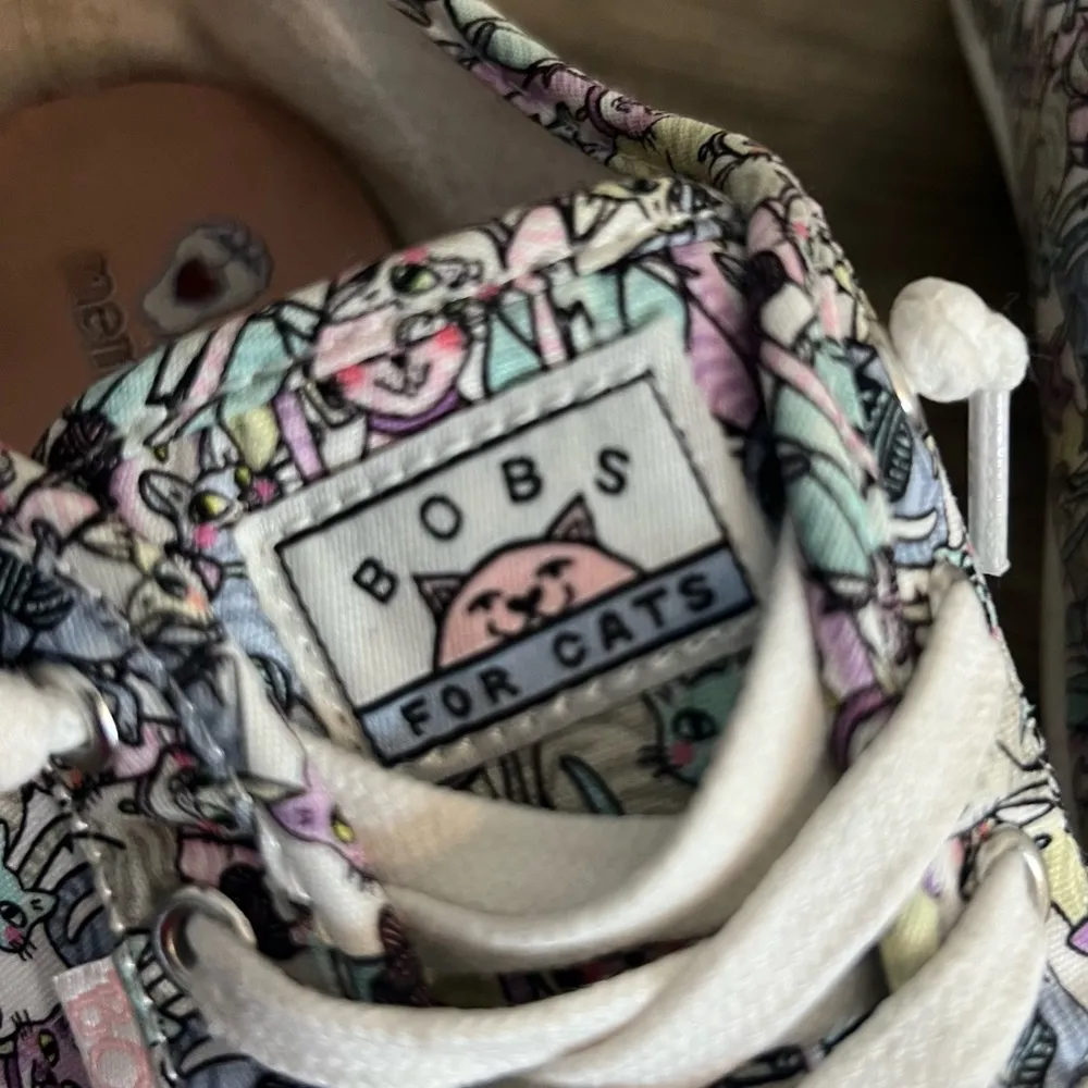 Bobs from Skechers Kitty Cats Print Casual Sneakers Shoes Women’s Size 8 Multi - Image 6