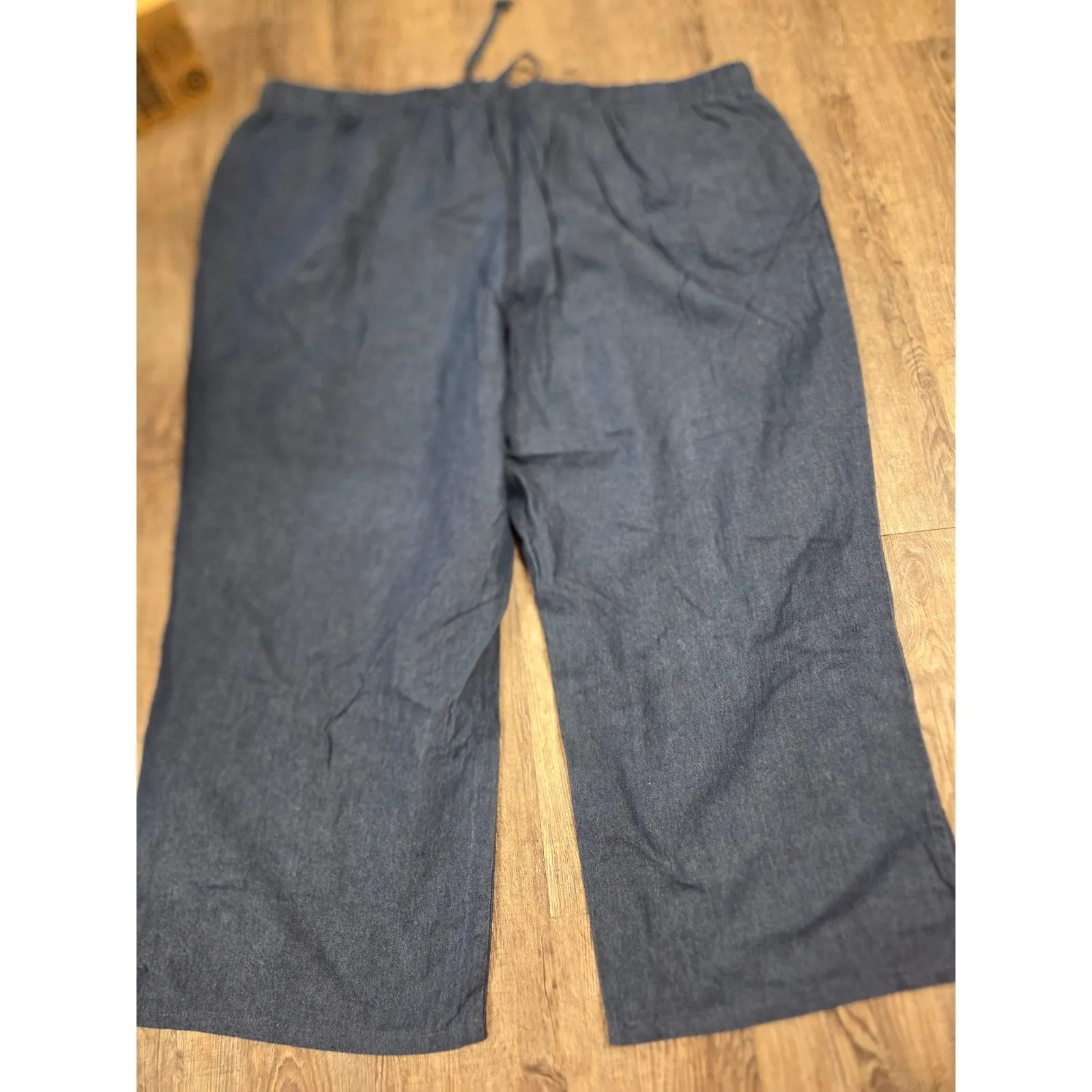 Woman Within NEW Straight-Leg All-Cotton Pull-On 7-Day Elastic-Waist Jeans 30W - Image 4