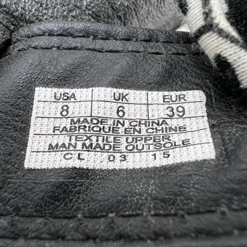 Sanuk Yoga Mat Slingback Black White Floral Sandals 8 - Image 7