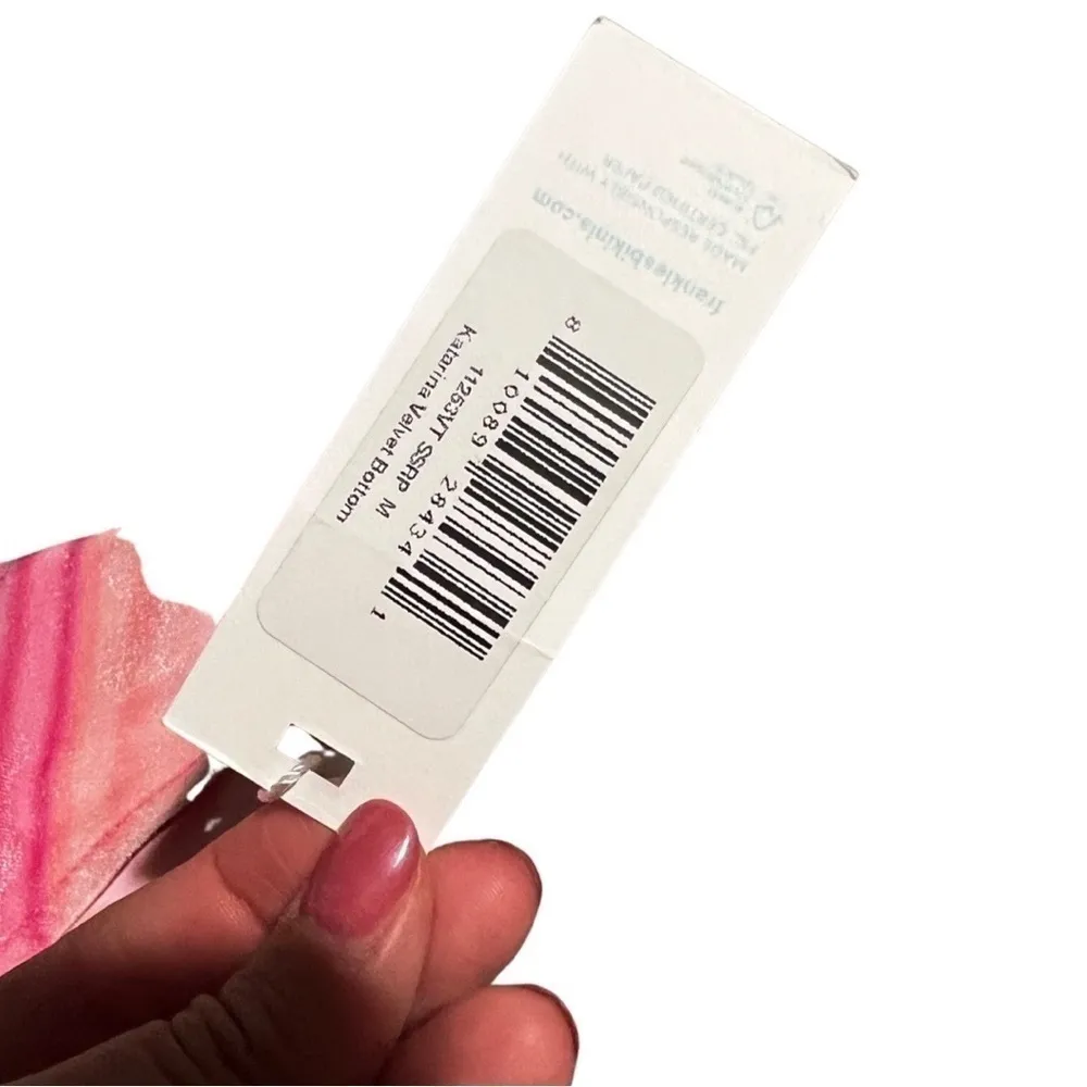 NWT REVOLVE FRANKIE'S BIKINIS Katarina Velvet Cheeky Bikini Bottom Pink Size M - Image 6