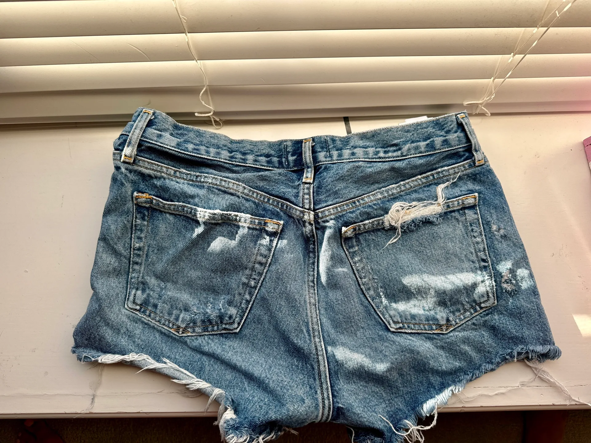 High Rise Denim Shorts - Image 2