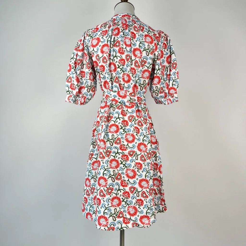NWOT Boden Ada Double Cloth Cotton Floral Shirt Dress Size 10P Knee Length - Image 6