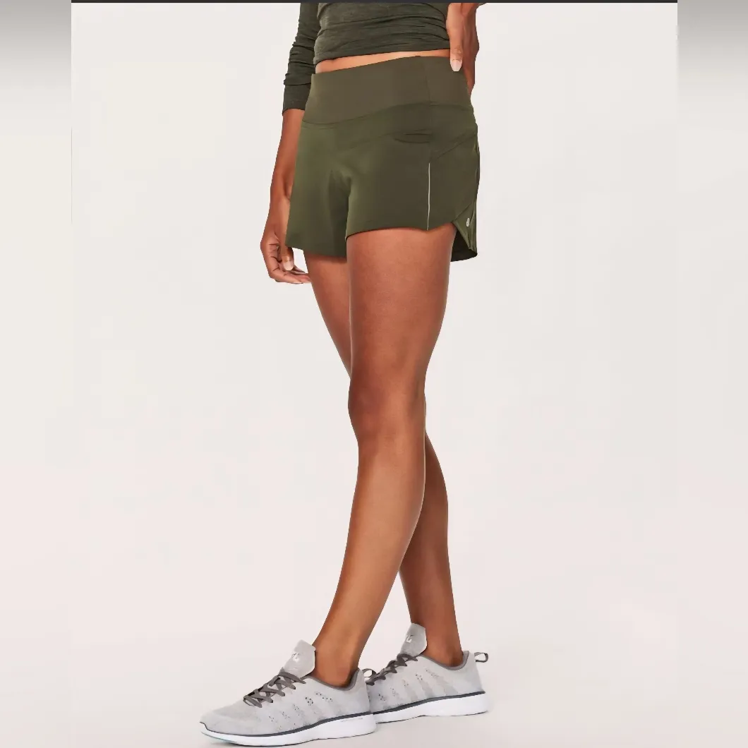 Lululemon Morning Miles Short Dark Olive Size 4 - Image 8