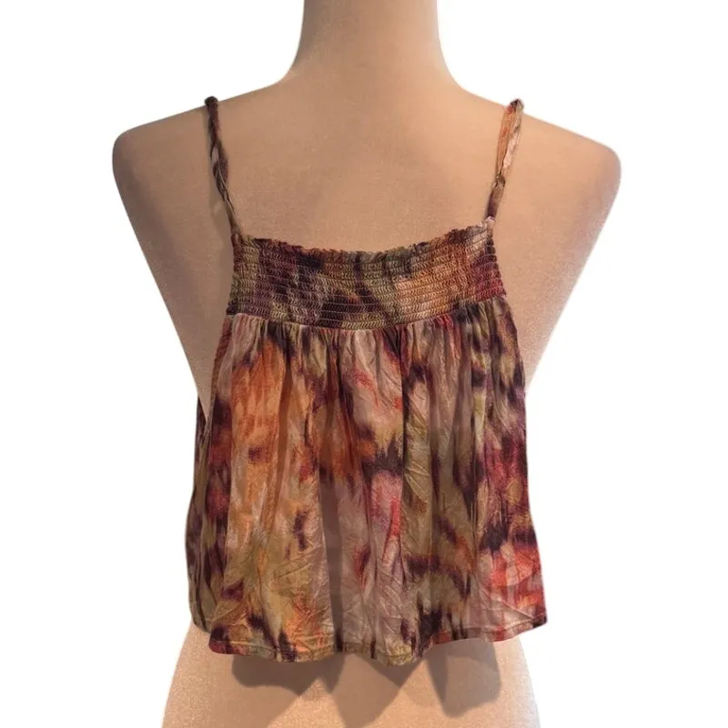 Out From Under for Urban Outfitters Boho Smocked Cami Tank Top Size L - Image 3