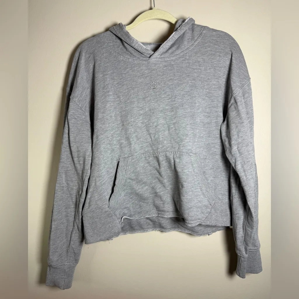 FP Movement All Sport Sweat Hoodie Grey Oversized Crop XS Free People - Image 11