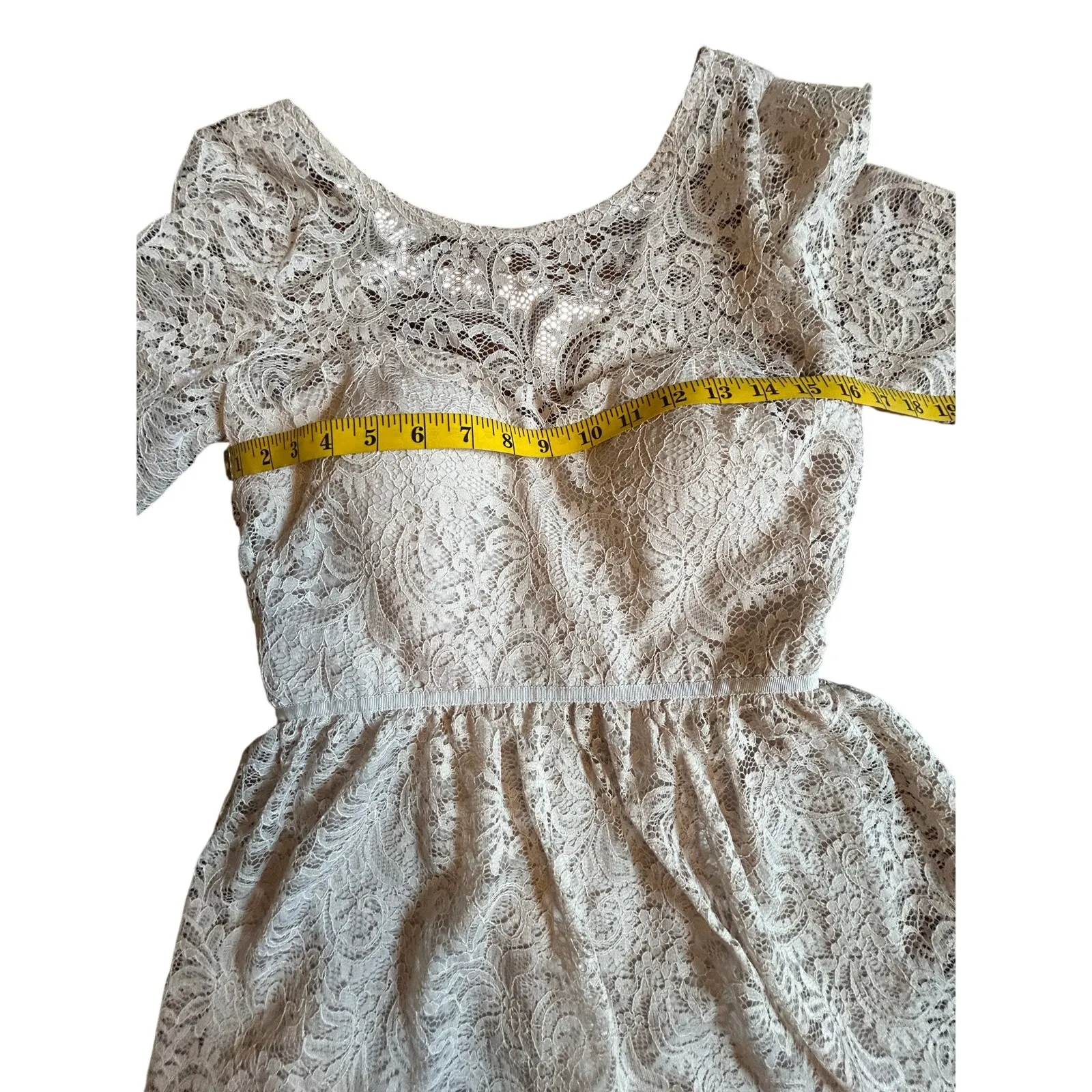 NWT JY Jenny Yoo Oyster Lace Party Dress - Image 4