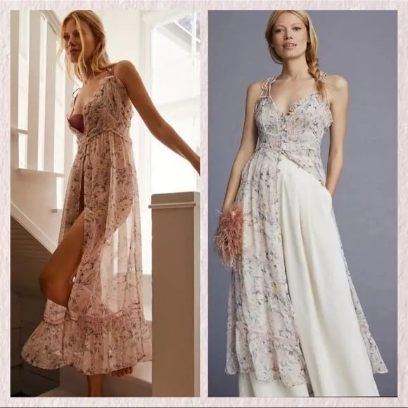 Anthropologie Sheer Curtain Top NEW Size Small - Image 2