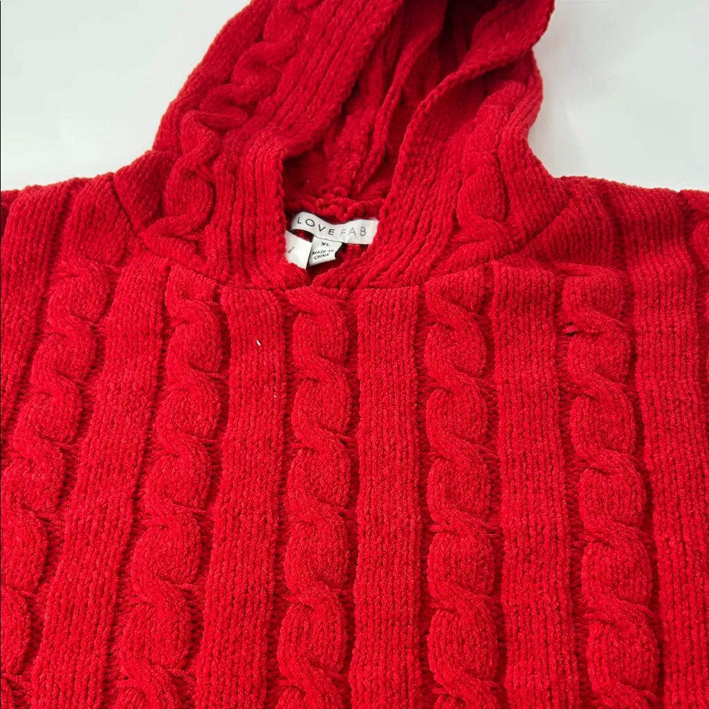 Love Red Knit Sweater Size XL - Image 6