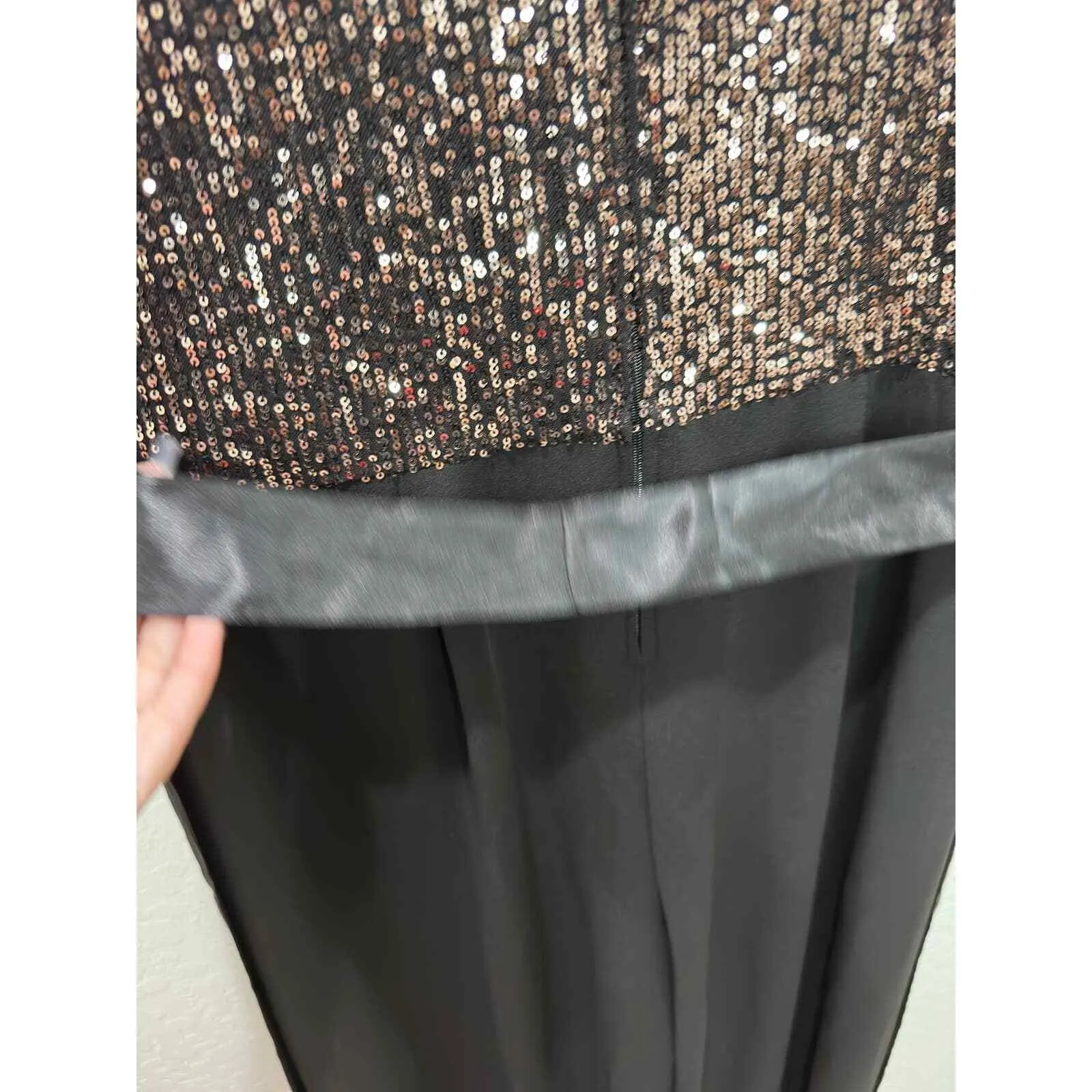 Premier Amour Sequence Womens‎ Romper Plus size 16 NWT M26 Black - Image 4