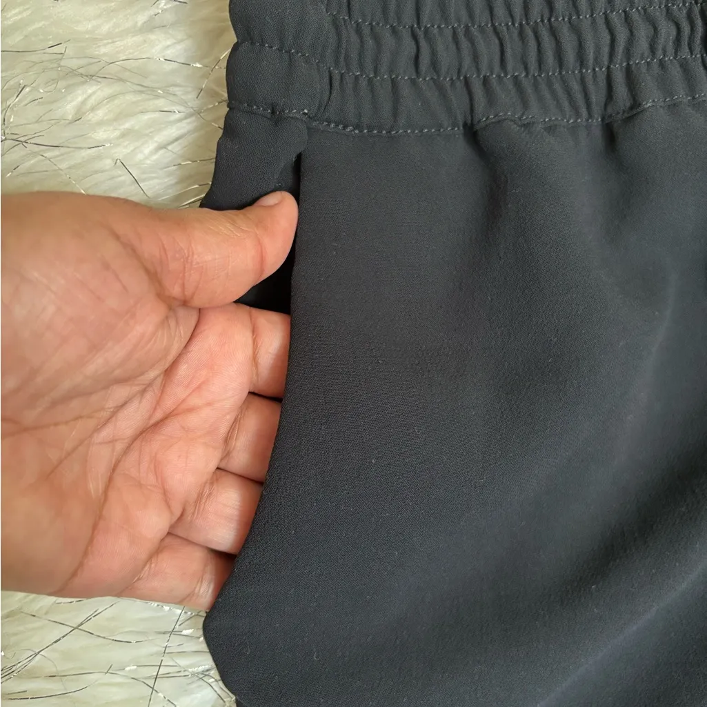 Wilfred Black High Waist Track Creppe Jogger Pants Size M Size M - Image 6