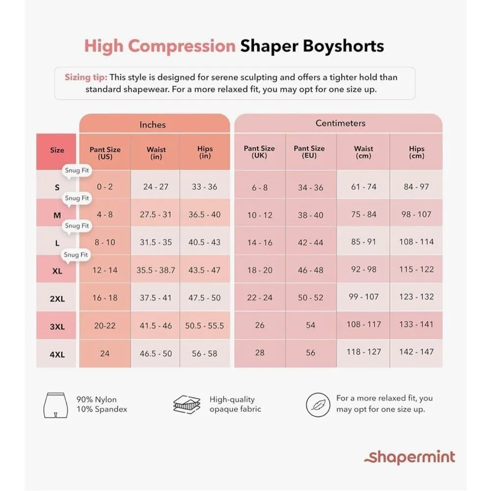 NEW Shapermint High Waisted Tummy Control Panty Shapewear M Size M - Image 4