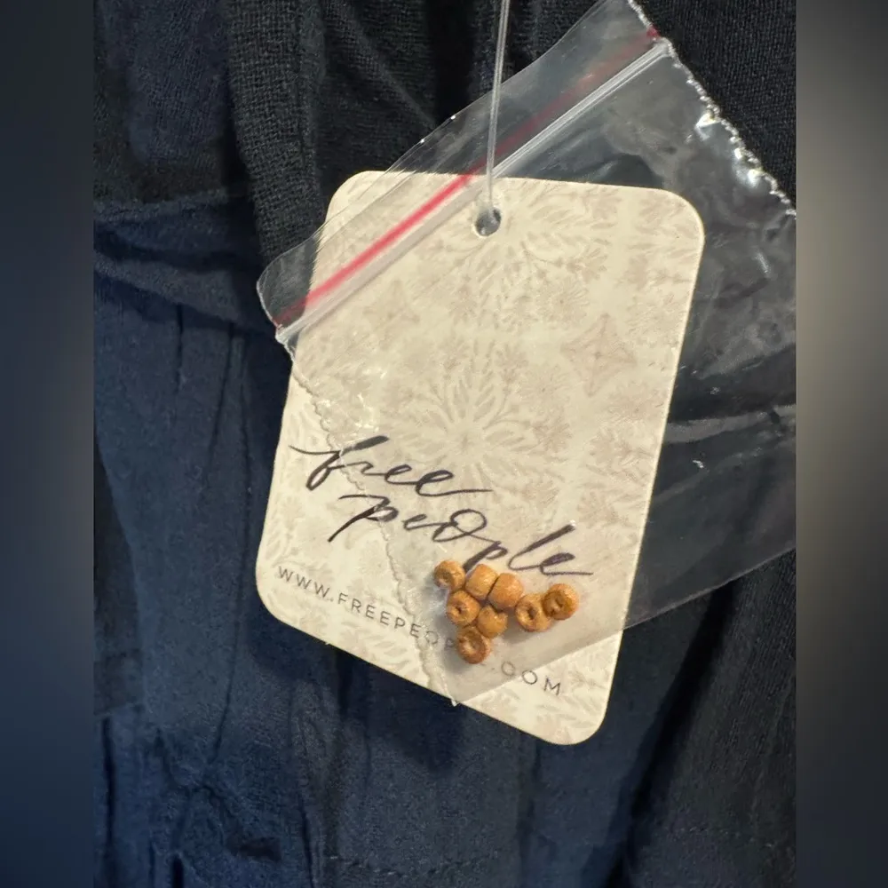 Free People Somewhere Sunny‎ Halter Drop Waist Midi dress Black Size M - Image 10