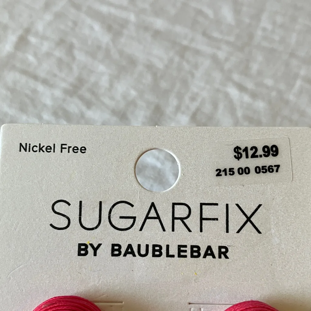 Sugarfix by BaubleBar: Pink Drop Earrings - Image 2