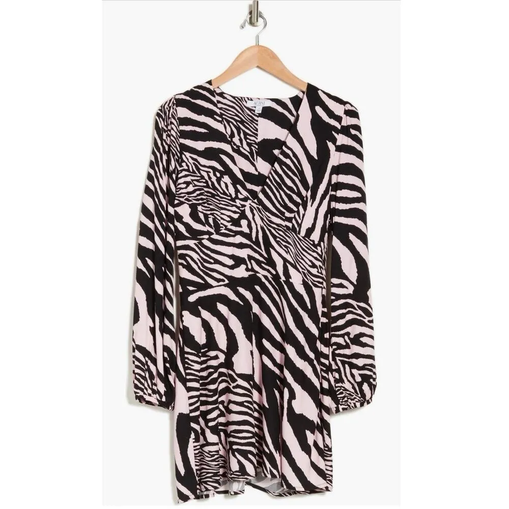 NEW AFMR Delana Black Pink Zebra Animal Print V - Image 8
