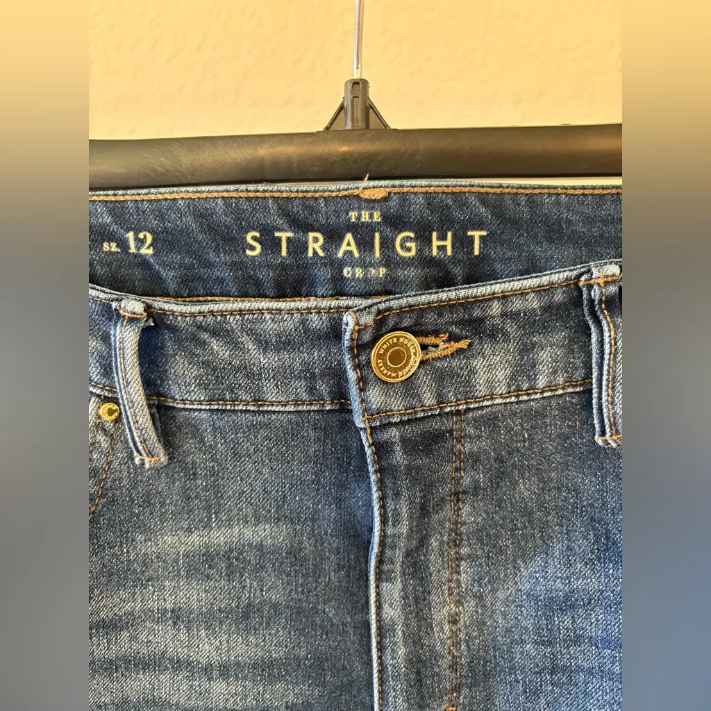 White House black market straight crop jeans 12 - Image 2