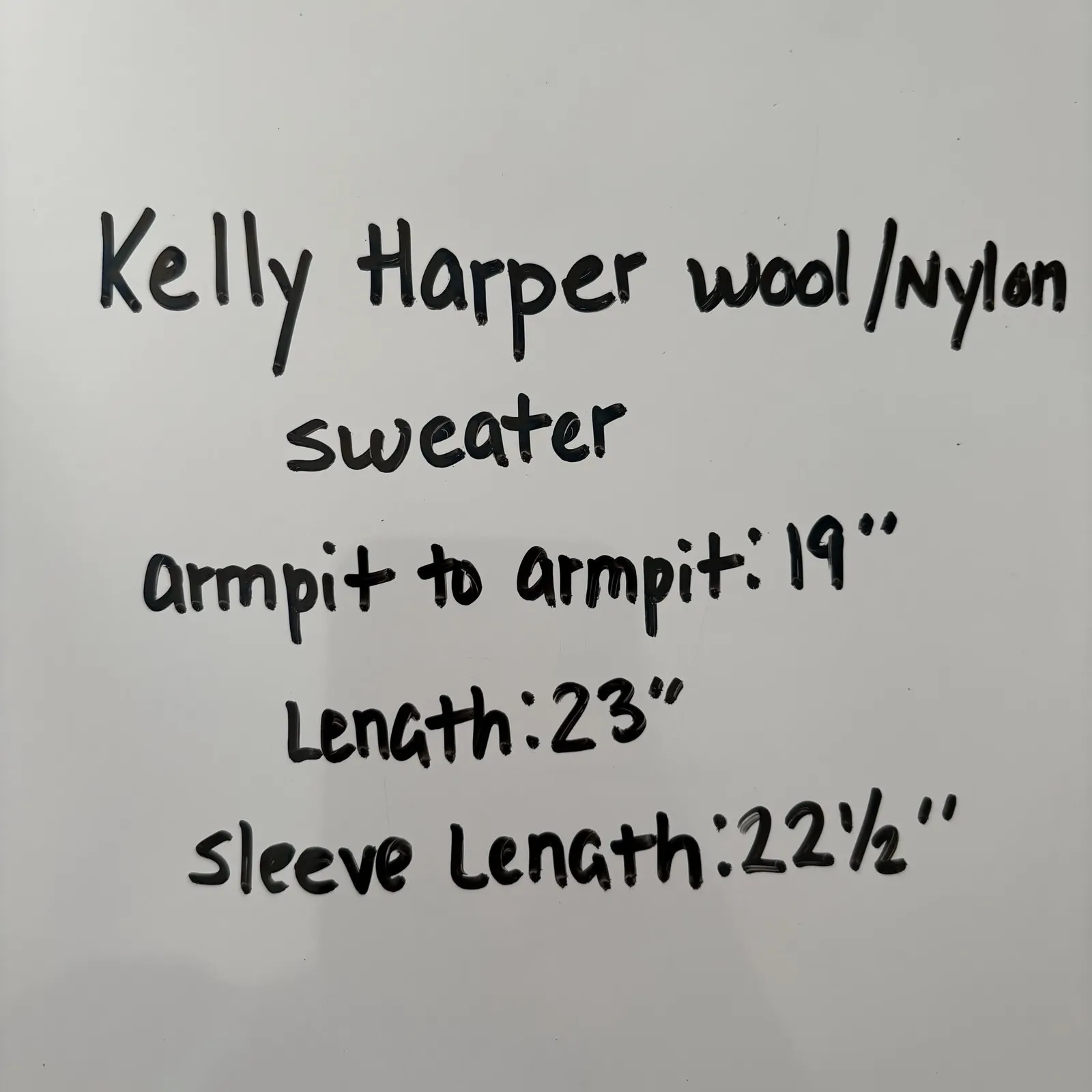 Harper Kelly  Pullover‎ Sweater Women's Large Lambswool Angora Button Pocket 90s - Image 8