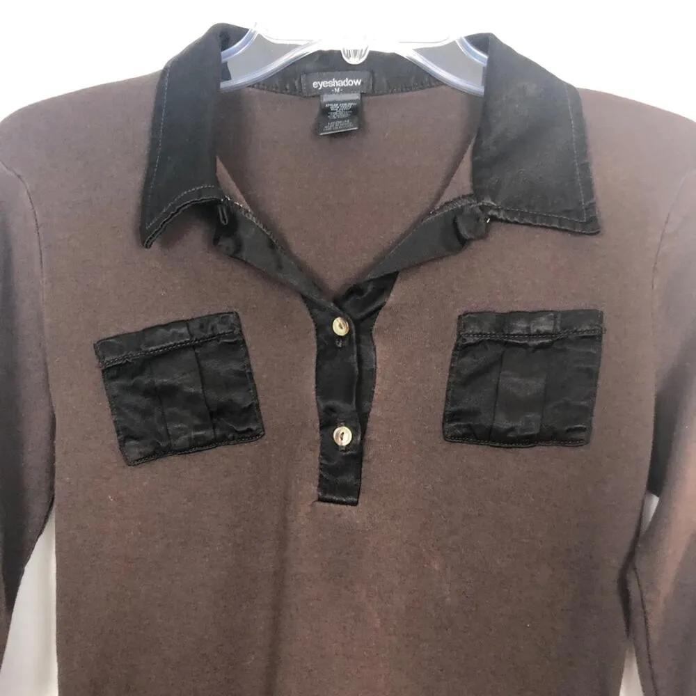 Vintage Eyeshadow Top Juniors Medium Cotton Y2K Retro Preppy Mean Girls Regina - Image 3