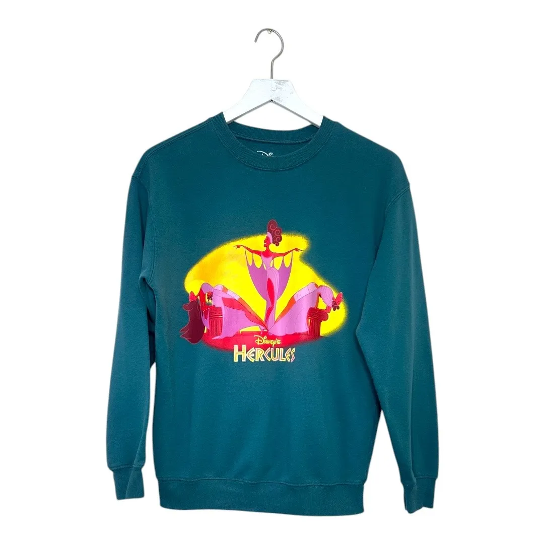 Disney Hercules Muses Graphic Sweatshirt Teal Size Small - Image 5