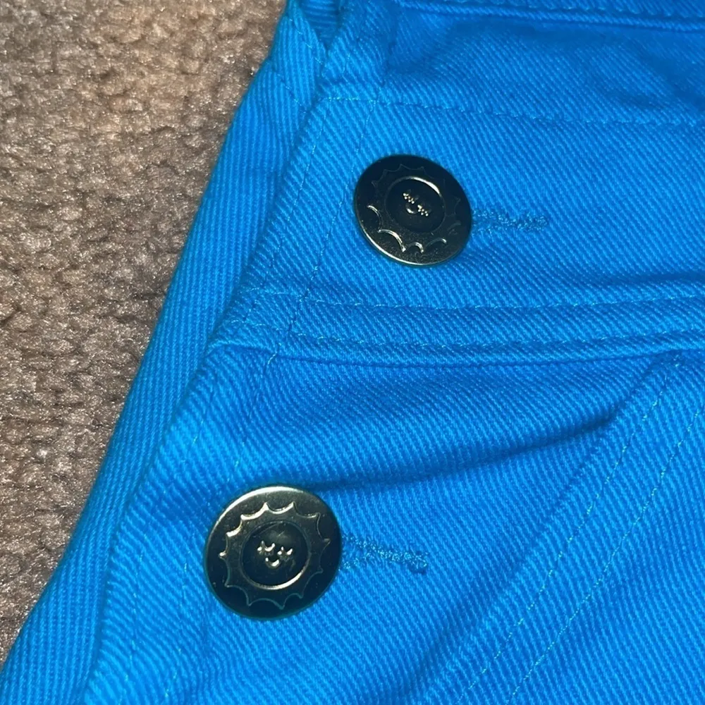 Big Bud Press Shortalls Unisex Oversized Teal Blue XS‎ - Image 7