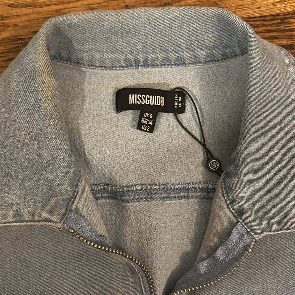 Misguided Denim Romper - Image 2