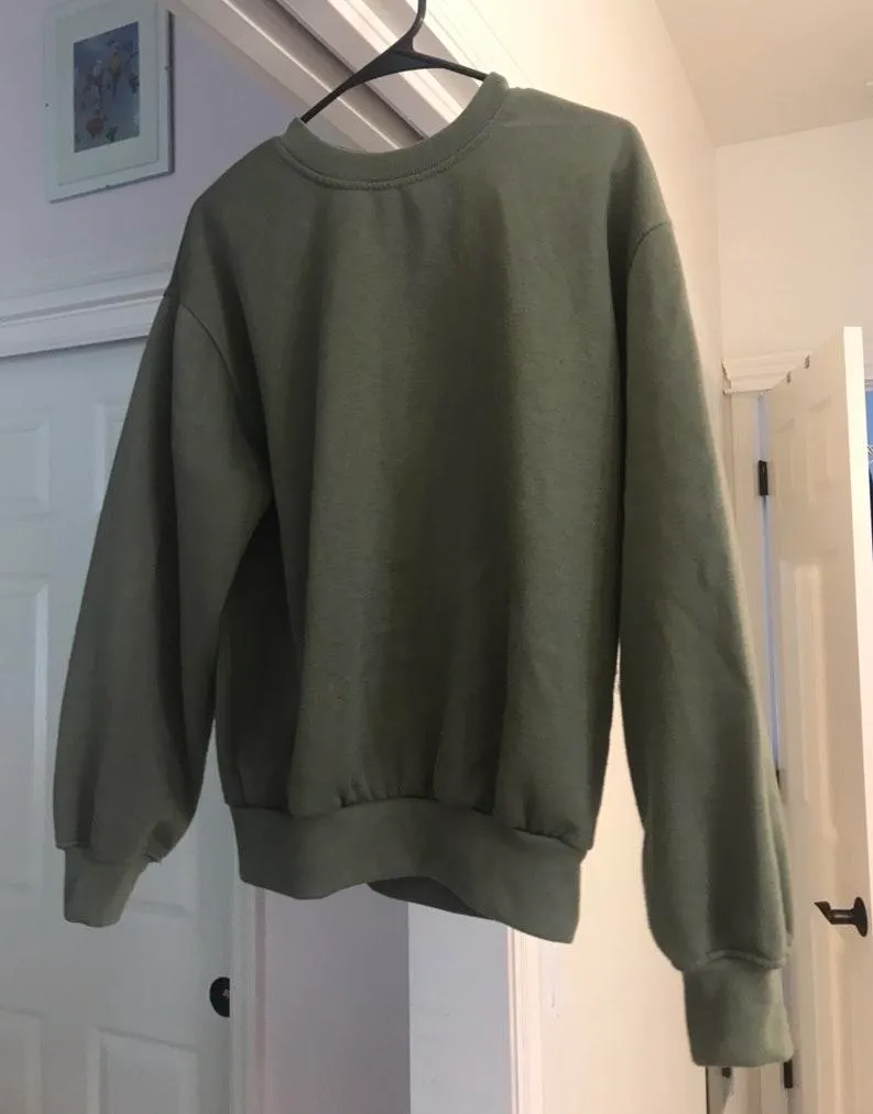 Olive Green Sweatshirt - Image 2