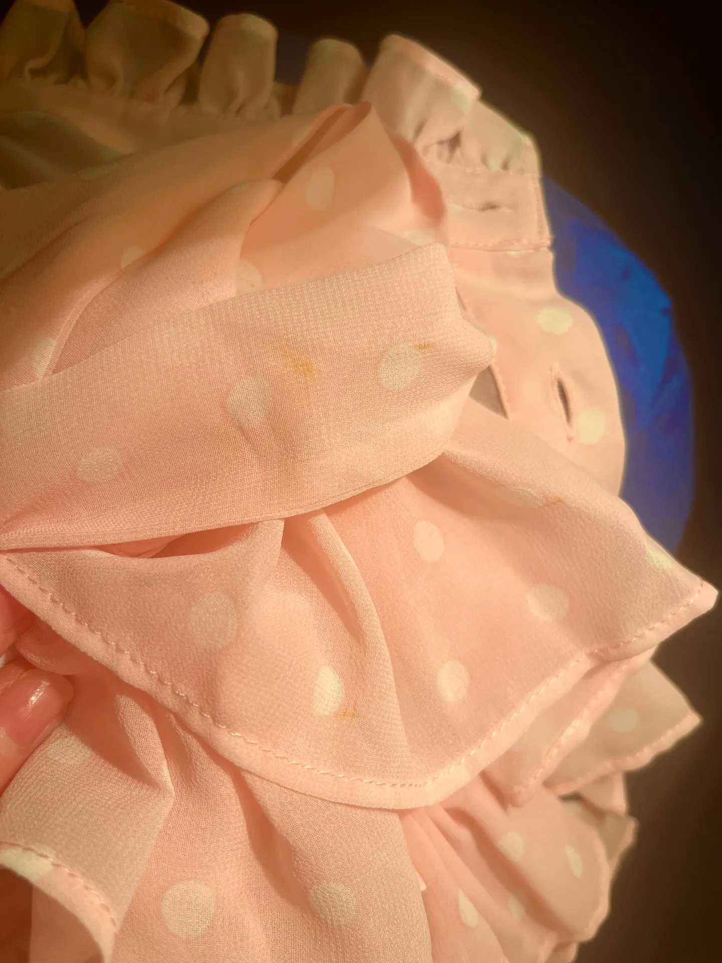 Pink ruffle skirt and crop top set - Image 6