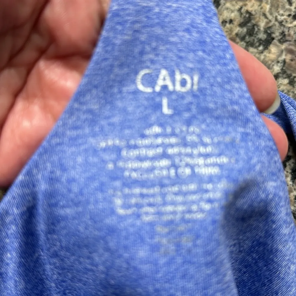 CABI Mesh Athletic GYM Activewear Racerback Built in Bra Tank Top Size Large GUC - Image 11