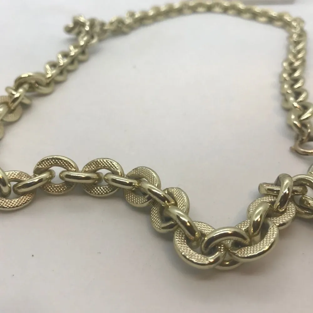 Vintage 1980s Gold Chunky Chain Statement Necklace - Image 11