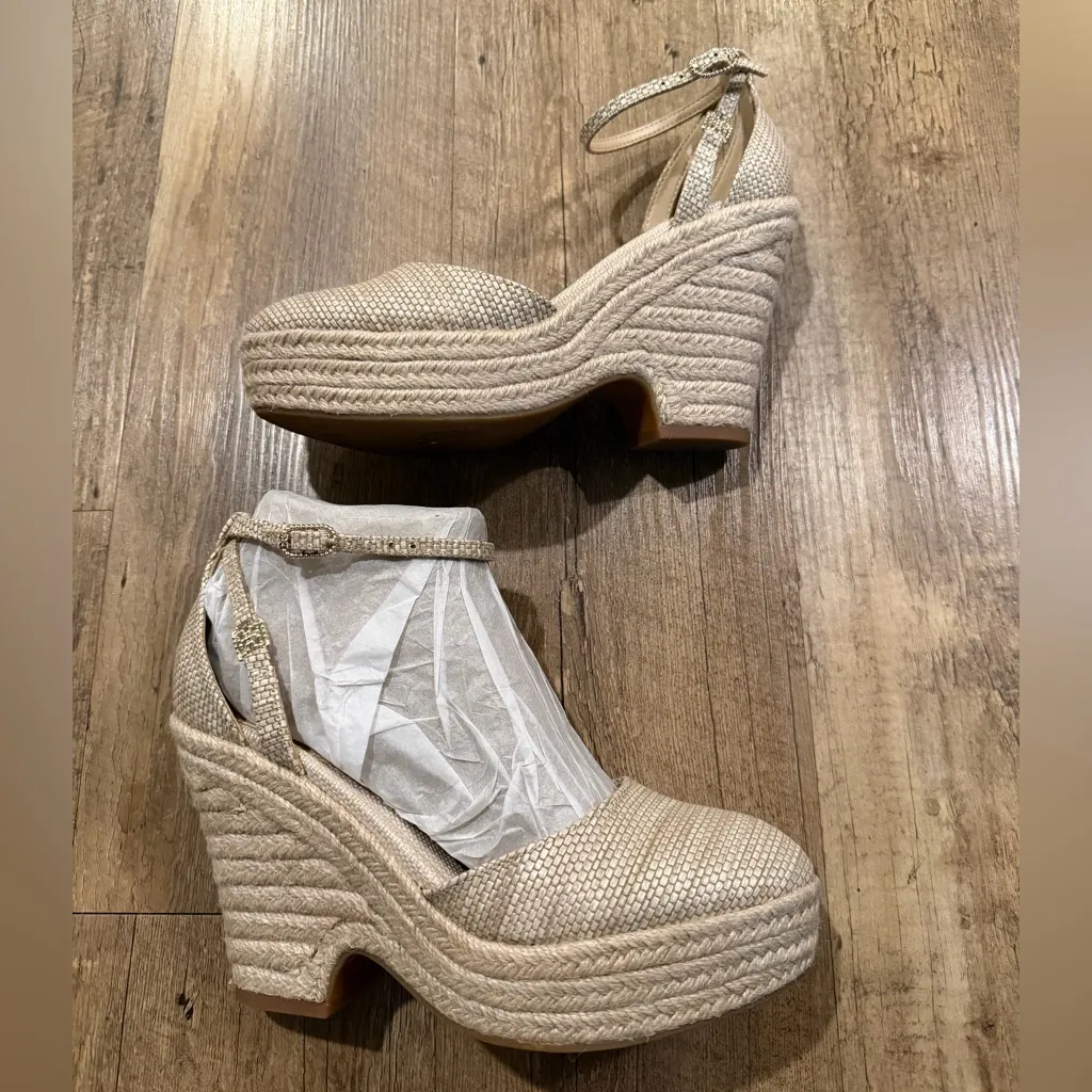 Sam Edelman NATI ESPADRILLE WEDGE Light Natural 7.5 - Image 2