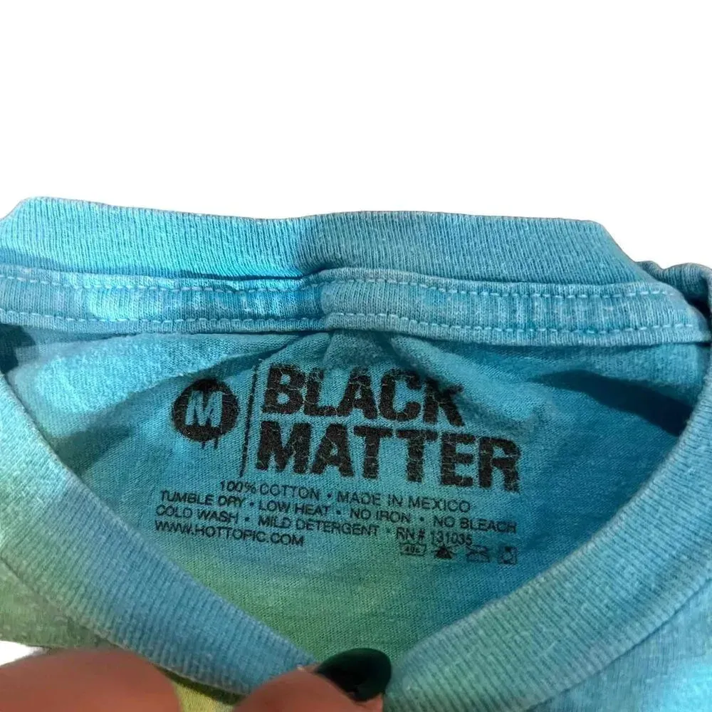 Hot Topic Black Matter Women's Medium Tie Dye 'Love is Love' Short Sleeve Tee - Image 2