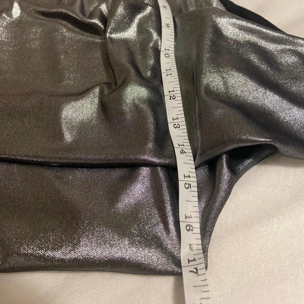 NWOT  One Shoulder Metallic Dress - Image 4