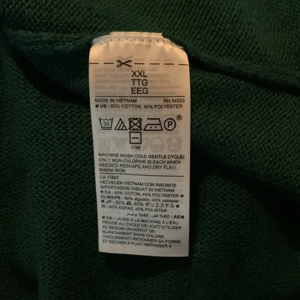 Old Navy Emerald green vneck sweater size xxl - Image 4