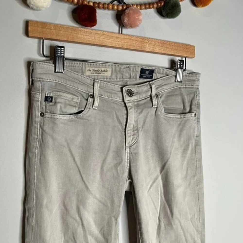 AG Adriano Goldschmied 🌺 Adriano Goldschmied 'Stevie Ankle' grey Slim Straight jeans - Image 2
