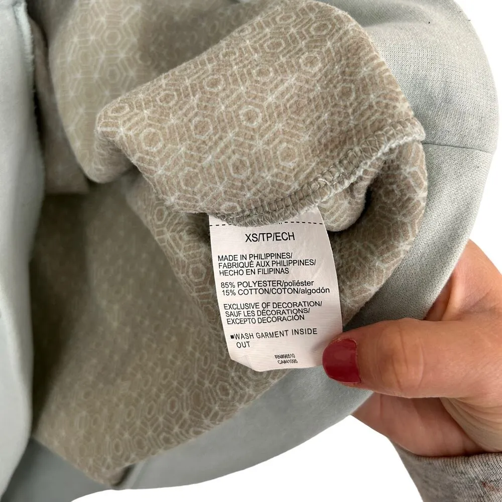 Under Armour Light Green Loose Fit Twist Front Hoodie Sz XS - Image 5