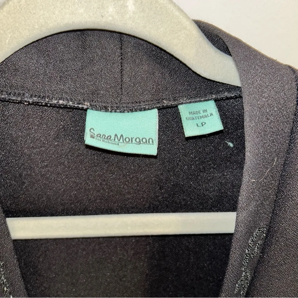 Vintage Sara Morgan Black Blazer Jacket Women’s Size Petite Large Beaded Coat! - Image 3