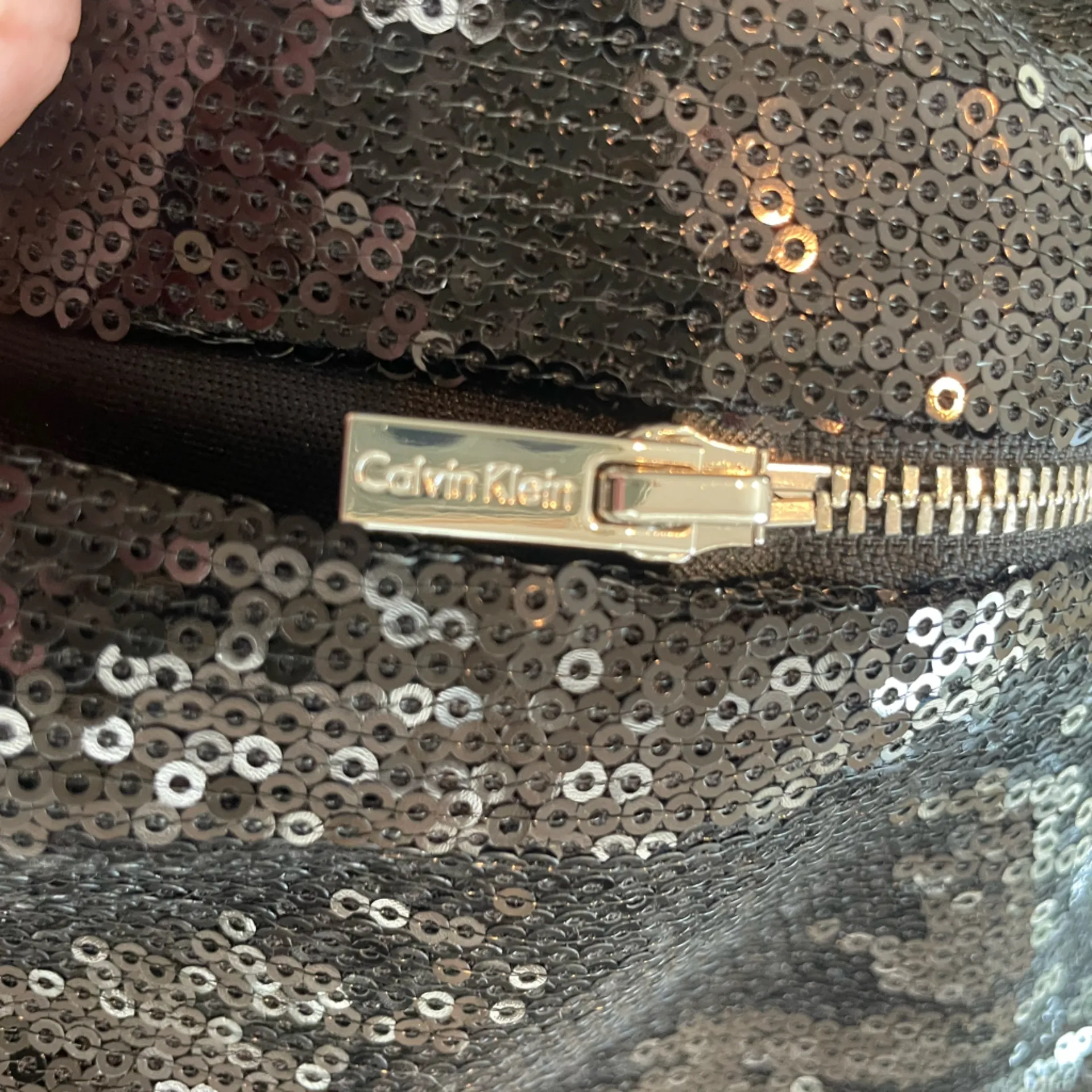 Calvin Klein Black Sequin Top - Size M - Image 5