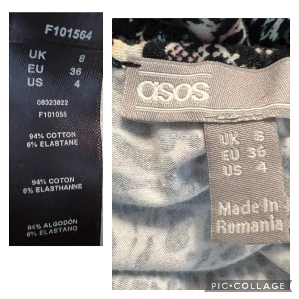 ASOS Black Multi Animal Print Ruffle Hem Halter Knit Dress 4 - Image 17