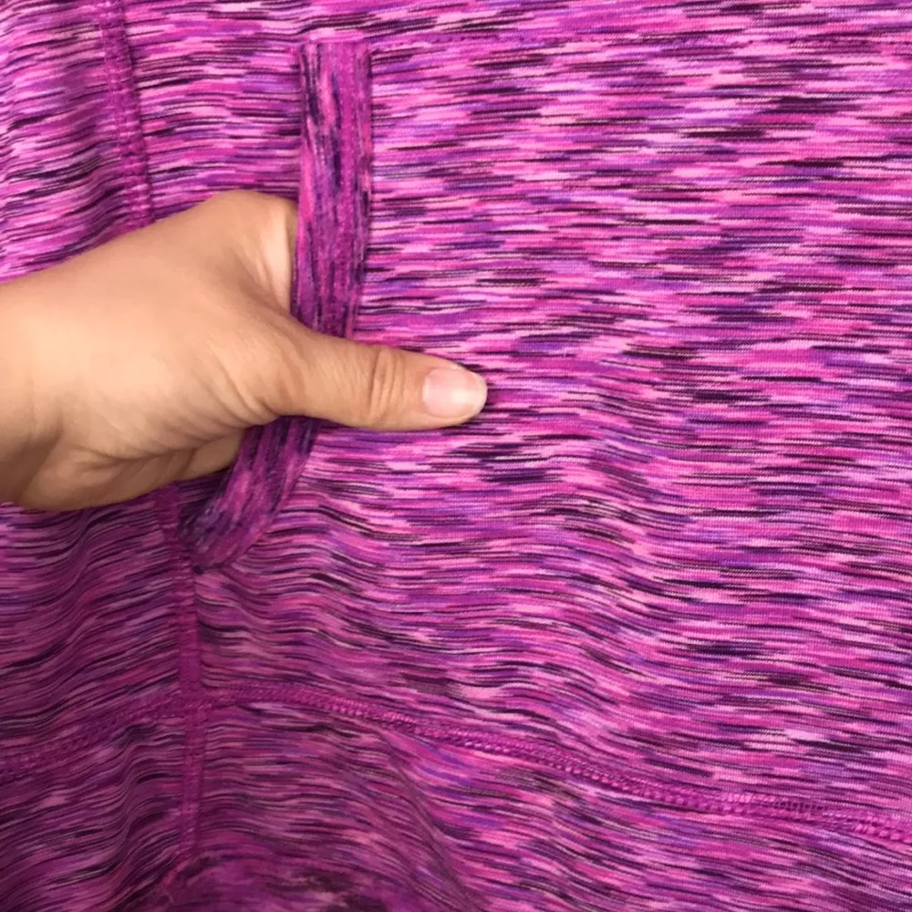 Tangerine Women’s Knit Kangaroo Pouch Purple Pink Black Long Sleeve Hoodie - Image 4