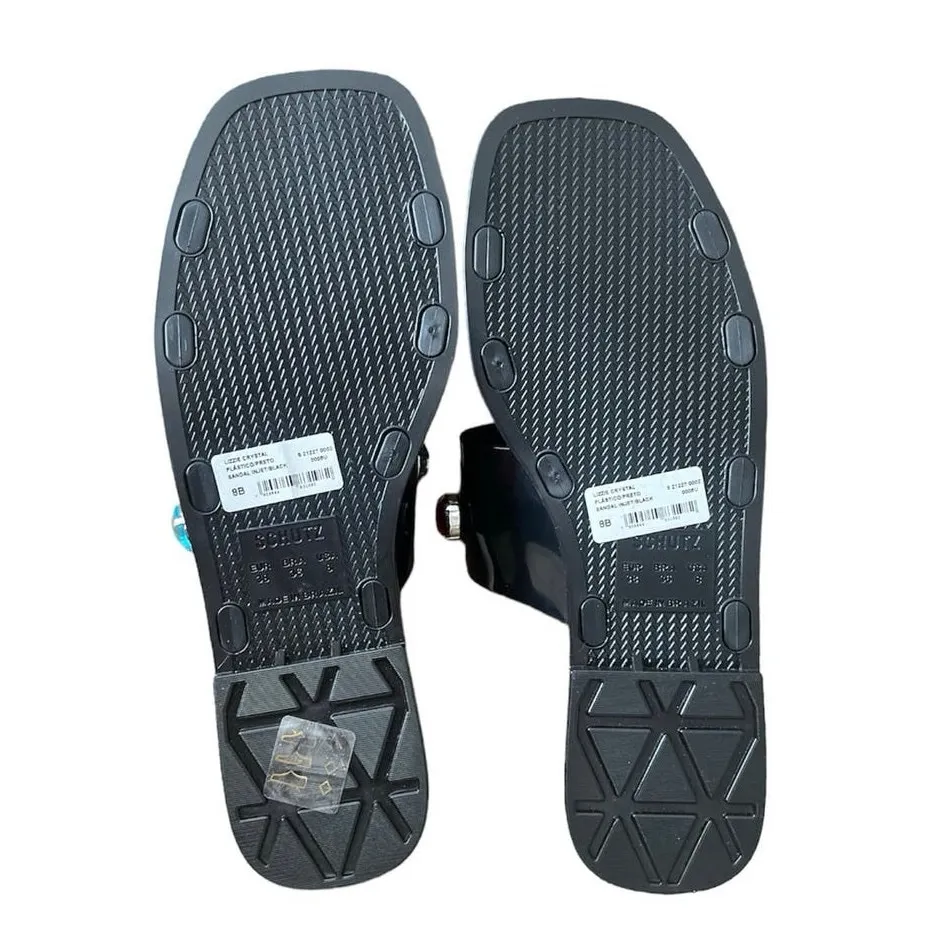 Schutz Lizzie Crystal PVC Sandal NEW - Image 9