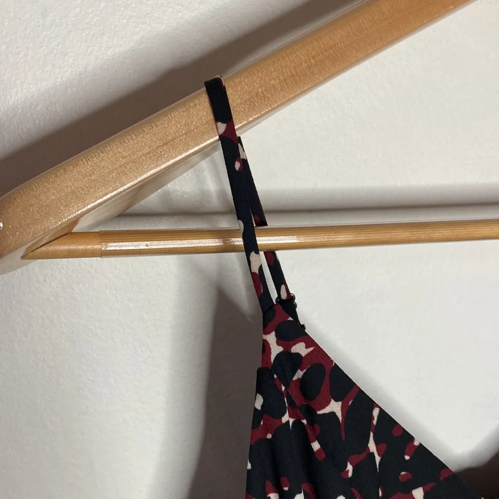 Peyton Jensen Colton leopard asymmetrical hem dress in rust black combo size XS - Image 66