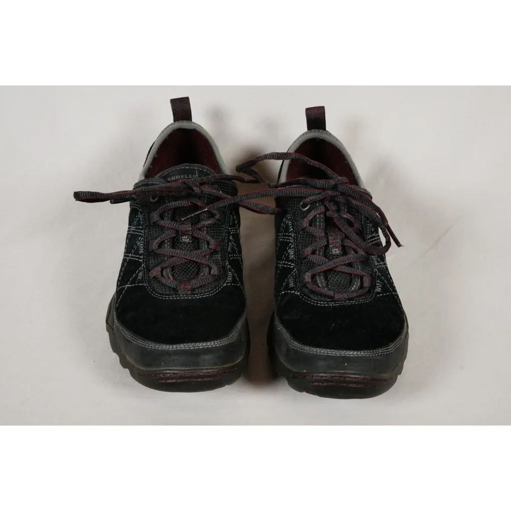 Merrell Mimosa Glee US 9.5 Black Suede Walking Hiking Shoes Sneakers J46580 EUC - Image 2